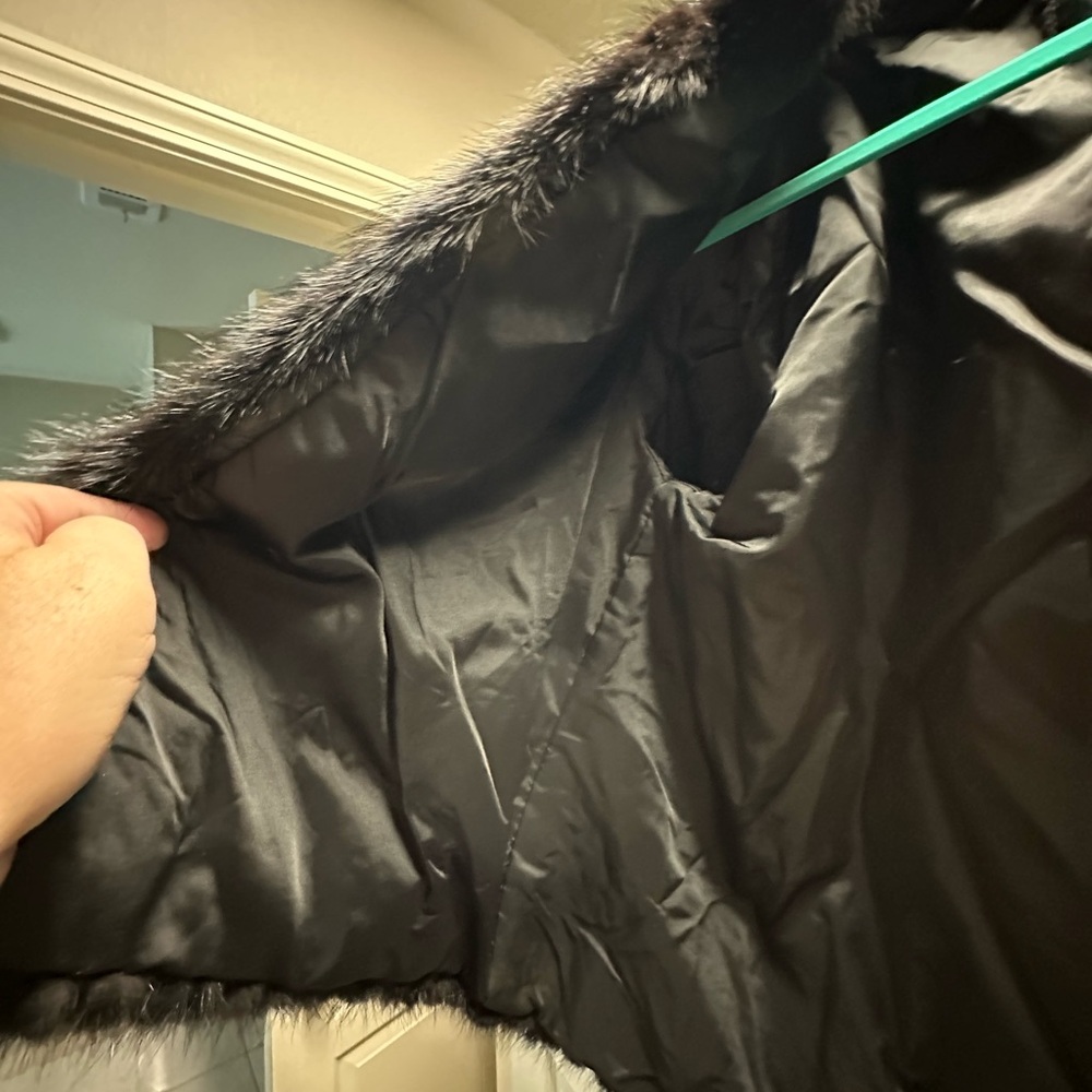 Saga Furs Black Mink Fur Coat - Picture 6 of 16